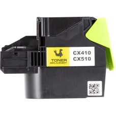 Картридж PowerPlant Lexmark CX310/CX410/CX510 YL (з чипом)