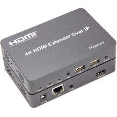 Подовжувач HDMI сигналу PowerPlant HDMI 4K/30hz, до 150м, через CAT5E/6 (HDES150-KVM)