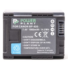 Акумулятор PowerPlant Canon BP-820 Chip 1960mAh