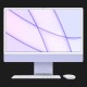 Apple iMac 24 with Retina 4.5K, 256GB, 8 CPU / 8 GPU (Purple) (Z130)