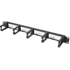 Менеджмент кабелю 19" з 5 пластиковими утримувачами