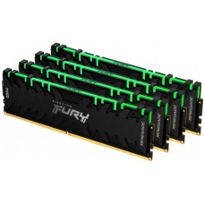 Модуль памяти для компьютера DDR4 32GB (4x8GB) 3600 MHz Renegade RGB Black Kingston Fury (ex.HyperX) (KF436C16RBAK4/32)