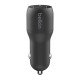 Зарядное устройство Belkin Car Charger (24W) Dual USB-A, USB-A - Lightning, 1m, black (CCD001BT1MBK)