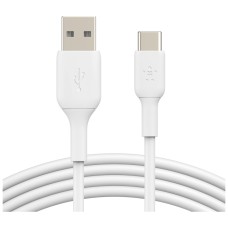 Дата кабель USB 2.0 AM to Type-C 1.0m PVC white Belkin (CAB001BT1MWH)