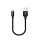 Дата кабель USB 2.0 AM to Type-C 0.25m black ColorWay (CW-CBUC048-BK)