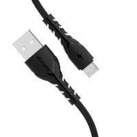 Дата кабель USB 2.0 AM to Micro 5P 3A black Proda (PD-B47m-BK)