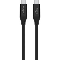 Дата кабель USB-C to USB-C 0.8m USB4 40Gbps 100W Black Belkin (INZ001BT0.8MBK)