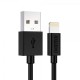 Дата кабель USB 2.0 AM to Lightning 1.2m 2.1A MFI Black Choetech (IP0026-BK)