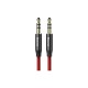 Кабель мультимедійний Jack 3.5mm Yiven M30 M/M 1.5m red-black Baseus (CAM30-C91)