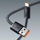 Дата кабель USB 2.0 AM to Type-C 1.0m 5A Gray Baseus (CALD000616)