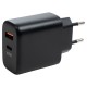 Зарядное устройство Vinga GaN 65W PD+QC 1C1A ports Wall Charger (VCPCHCA65B)