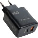 Зарядное устройство Vinga GaN 65W PD+QC 1C1A ports Wall Charger (VCPCHCA65B)