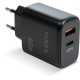 Зарядное устройство Vinga GaN 65W PD+QC 1C1A ports Wall Charger (VCPCHCA65B)