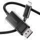 Кабель мультимедийный USB 3.1 Type-C to DisplayPort 1.8m V1.4 Thunderbolt 3 4K60Hz PVC Choetech (XCP-1803)