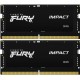 Модуль памяти для ноутбука SoDIMM DDR5 32GB (2x16GB) 5600 MHz Impact Black Kingston Fury (ex.HyperX) (KF556S40IBK2-32)