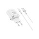 Зарядное устройство BOROFONE BA36A High speed single port QC3.0 charger set(Micro) White (BA36AMW)