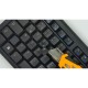 Наклейка на клавиатуру BestKey непрозрачная чорная, 68, красный (BK13RED/025)