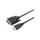 Кабель мультимедійний HDMI to DVI 24+1 1.8m Dynamode (DM-CL-HDMI-DVI-1.8M)