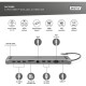 Порт-реплікатор Digitus 11 Port Docking Station, USB-C, 4K (DA-70898)