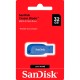 USB флеш накопитель SanDisk 32GB Cruzer Blade Electric Blue USB 2.0 (SDCZ50C-032G-B35BE)