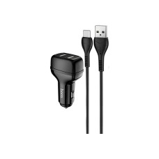 Зарядний пристрій HOCO Z36 charger set(Type-C) 2xUSB Black (6931474727770)