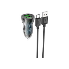 Зарядний пристрій HOCO Z47 set (Type-C) 2xUSB Transparent black (6931474782250)