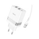 Зарядний пристрій HOCO N21 Pro charger set (C to C) White (6931474778802)