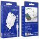 Зарядний пристрій BOROFONE BA54A Wide road dual port QC3.0 charger (Type-C) White (BA54ACW)