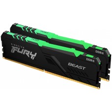 Модуль памяти для компьютера DDR4 32GB (2x16GB) 3200 MHz Beast RGB Kingston Fury (ex.HyperX) (KF432C16BBAK2/32)