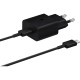 Зарядний пристрій Samsung 15W Power Adapter (w C to C Cable) Black (EP-T1510XBEGRU)