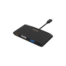 Концентратор ST-Lab USB 3.1 Type-C to HDMI 4K + DVI + VGA + 2хUSB3.0 + Gigabit R (U-2200)