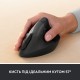 Мышка Logitech Lift Vertical Ergonomic Wireless/Bluetooth for Business Graphite (910-006494)