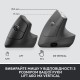 Мышка Logitech Lift Vertical Ergonomic Wireless/Bluetooth for Business Graphite (910-006494)