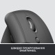 Мышка Logitech Lift Vertical Ergonomic Wireless/Bluetooth for Business Graphite (910-006494)