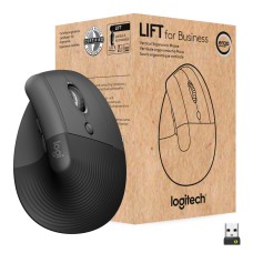 Мишка Logitech Lift Vertical Ergonomic Wireless/Bluetooth for Business Graphite (910-006494)