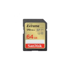 Карта пам'яті SanDisk 64GB SD class 10 UHS-I U3 V30 Extreme (SDSDXV2-064G-GNCIN)