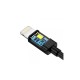 Дата кабель USB 2.0 AM to Lightning 1.8m 2.1A MFI Black Choetech (IP0027-BK)