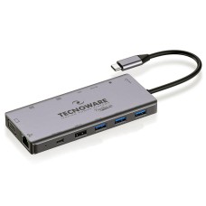 Порт-репликатор TECNOWARE Dock Station USB TYPE-C 13 in 1 Adapter HUB (FHUB17692)