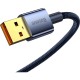 Дата кабель USB 2.0 AM to Type-C 2.0m 5A Blue Baseus (CATS000303)