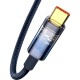 Дата кабель USB 2.0 AM to Type-C 2.0m 5A Blue Baseus (CATS000303)