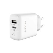 Зарядное устройство ACCLAB AL-TC220 (1xUSB, 1xType-C) (1283126556494)