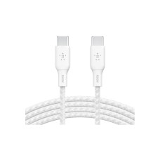 Дата кабель USB-C to USB-C 3.0m 100W white Belkin (CAB014BT3MWH)