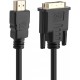 Кабель мультимедийный HDMI to DVI 3.0m Single Link 18+1 Premium Prologix (PR-HDMI-DVI-P-01-30-3m)