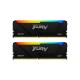 Модуль памяти для компьютера DDR4 16GB (2x8GB) 3200 MHz Beast RGB Kingston Fury (ex.HyperX) (KF432C16BB2AK2/16)