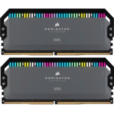 Модуль памяти для компьютера DDR5 64GB (2x32GB) 6000 MHz Dominator Platinum RGB Gray Corsair (CMT64GX5M2B6000Z30)