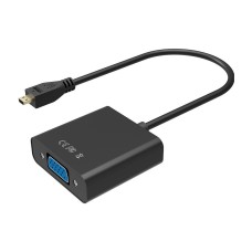 Перехідник micro HDMI M to VGA F 0.3m 4K/2K Black Voltronic (YT-C-mcHDMI(M)/VGA(F)-B)