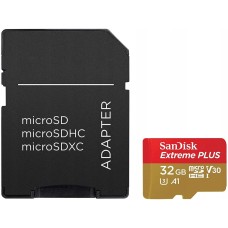 Карта памяти SanDisk 32GB microSD class 10 V30 Extreme PLUS (SDSQXBG-032G-GN6MA)