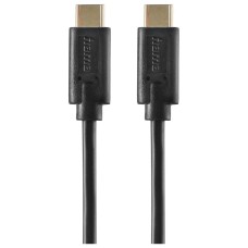 Дата кабель USB-C to USB-C 1.5m Black Hama (00086409)