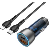 Зарядное устройство HOCO NZ8 charger set (C to iP) USB-A/Type-C Blue (6931474782748)