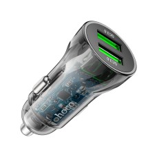 Зарядний пристрій HOCO Z47 Transparent Discovery Edition 2xUSB Black (6931474782212)